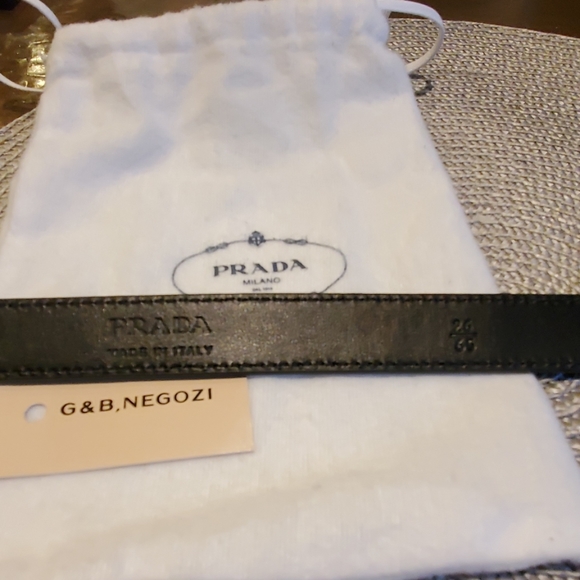 PRADA LOGO PLAQUE BELT - Picture 4 of 4